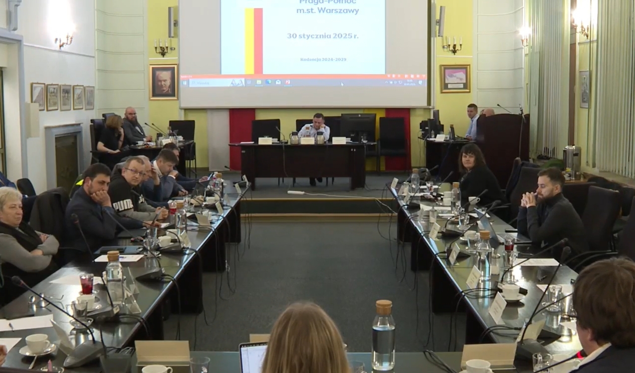 fot. Screen transmisji obrad RD Praga-Północ