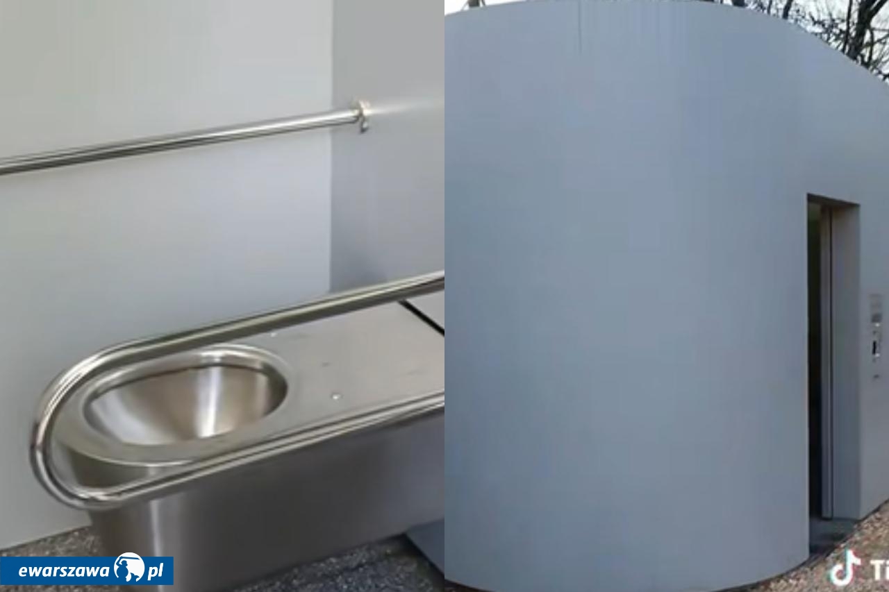 toaleta w Parku Skaryszewskim | fot. tiktok.com/@jan.bodakowski