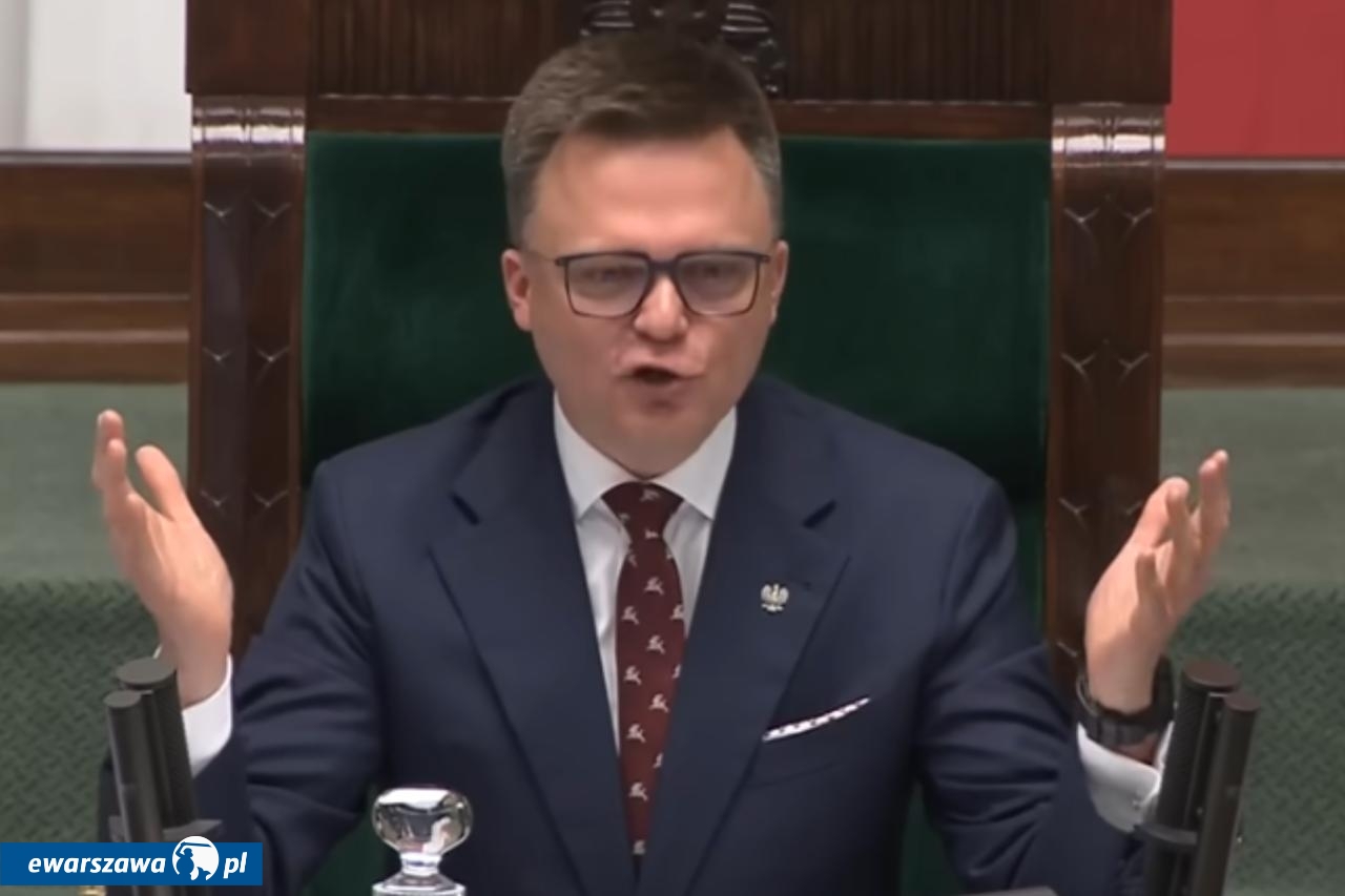 Szymon Hołownia w Sejmie | fot. YouTube.com/@SejmRP_PL