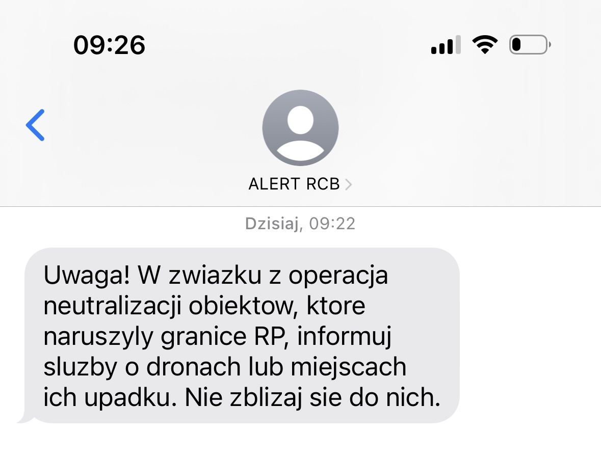 alert RCB dla województwa mazowieckiego | fot. Bartosz Pańczyk