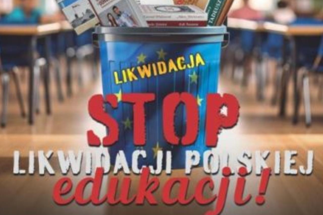 plakat manifestacji pracowników oświaty | fot. materiały prasowe