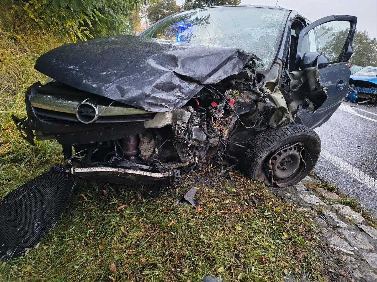 wypadek pod Płockiem | fot. x.com/PolicjaMazowsze