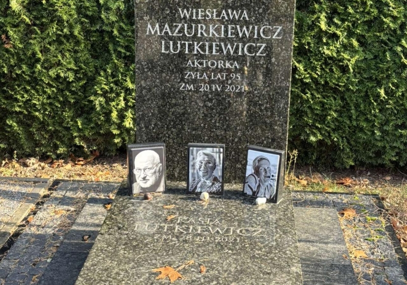 grób Gustawa Lutkiewicza | fot. Bartosz Pańczyk