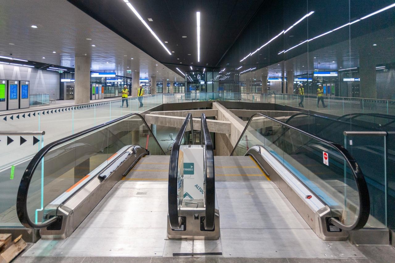 Wejście na pierwszy podziemny przystanek tramwajowy w Warszawie | fot. Tramwaje Warszawskie/facebook