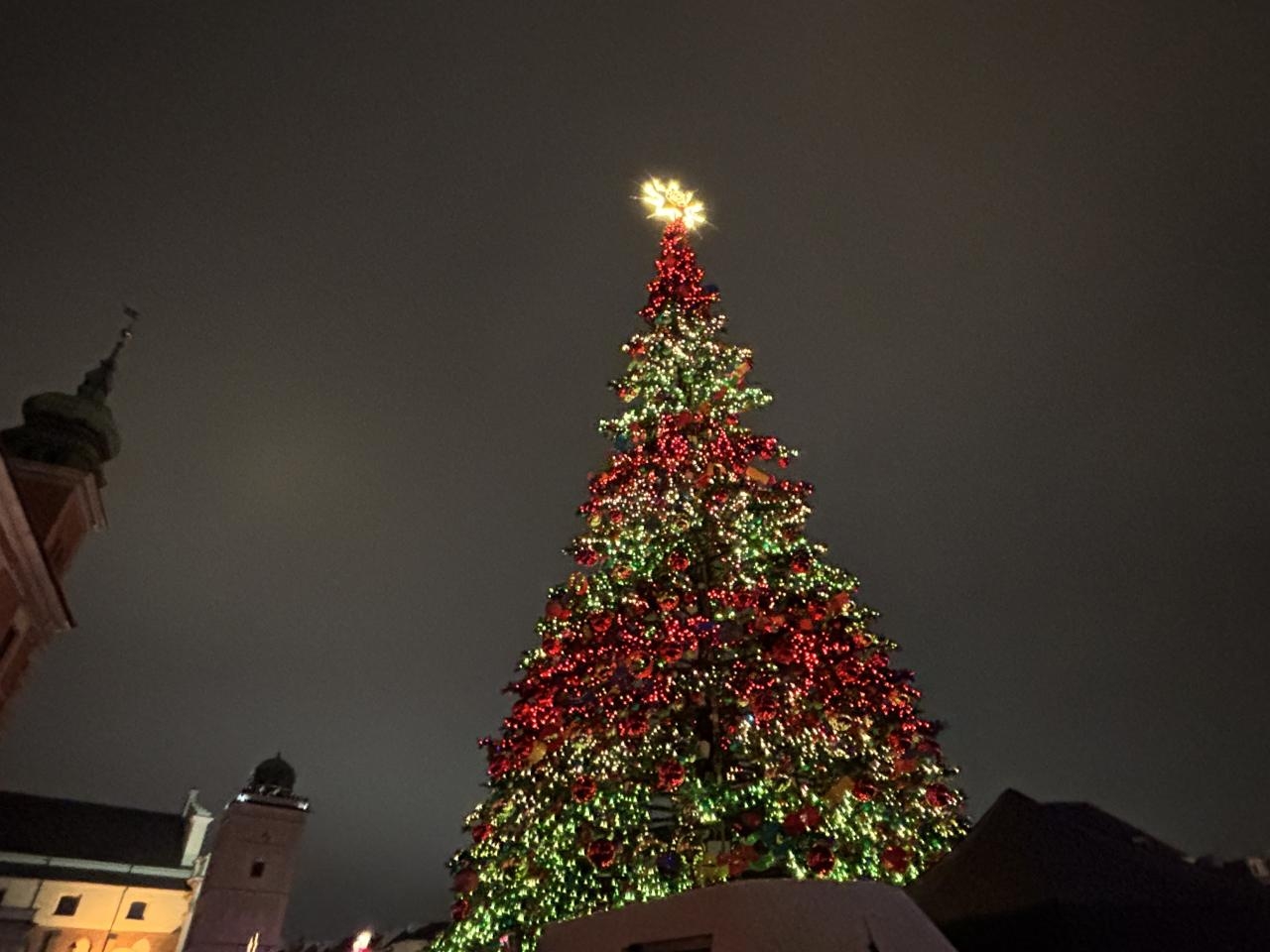 Rozświetlenie choinki na Starym Mieście w Warszawie w 2025 roku | fot. Bartosz Pańczyk