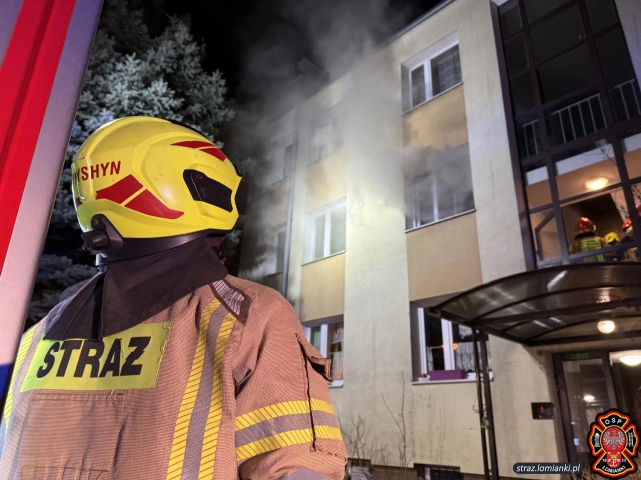 pożar w Łomiankach | fot. OSP Łomianki / facebook