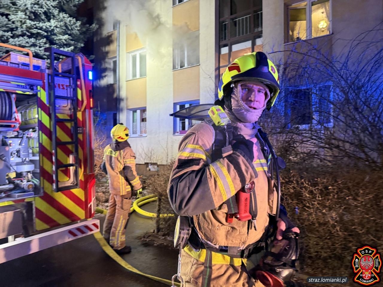 pożar w Łomiankach | fot. OSP Łomianki / facebook