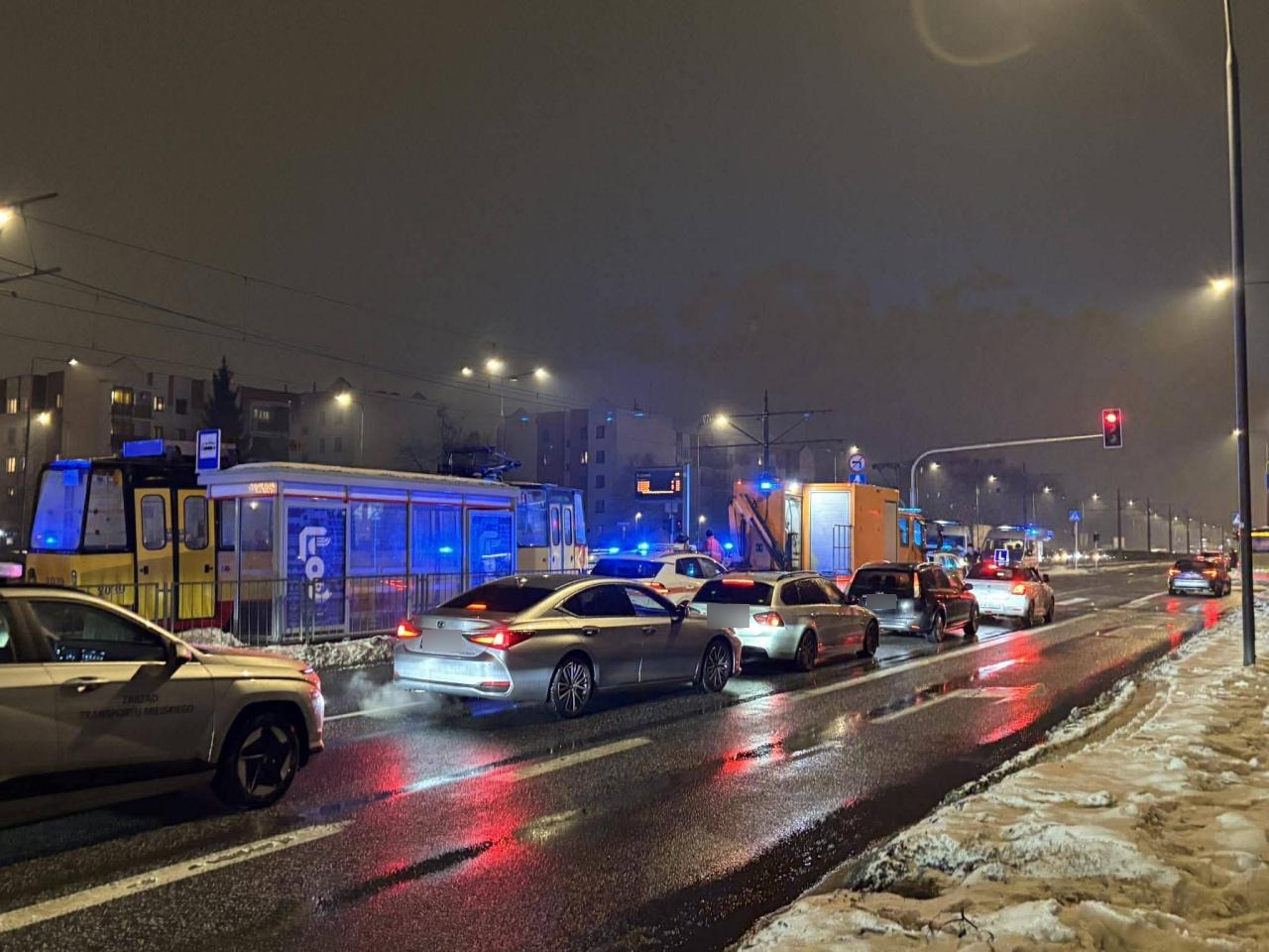 tramwaje zderzyły się na Bielanach | fot. facebook.com/pietruczukgrzegorz