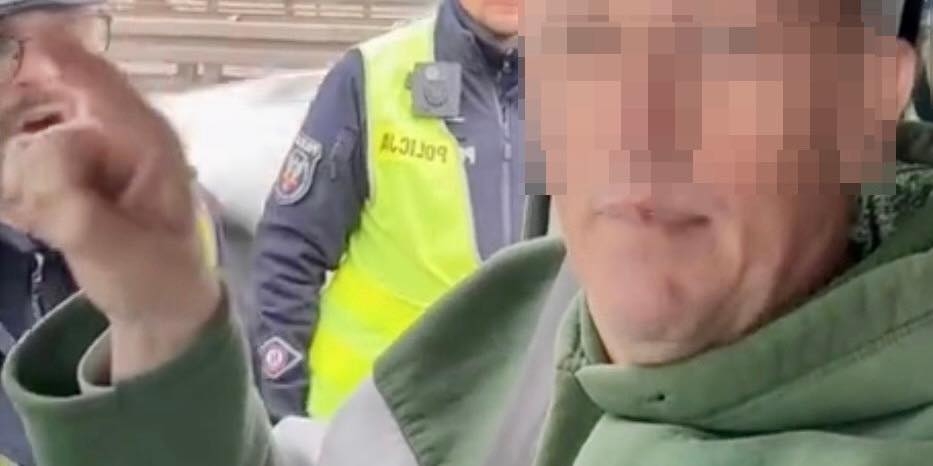 interwencja na Moście Siekierkowskim | fot. Komenda Stołeczna Policji