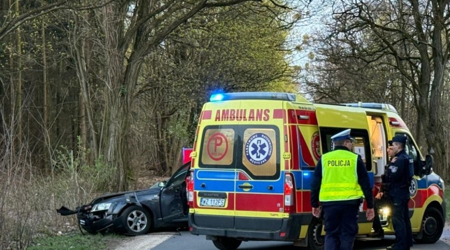 Wypadek w Badowie Górnym | fot. KPP w Żyrardowie