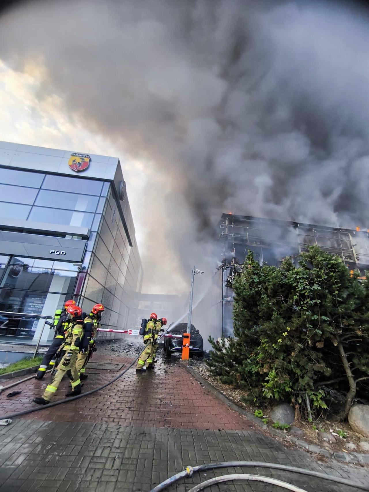 pożar na Targówku | fot. Komenda Miejska PSP m.st. Warszawy