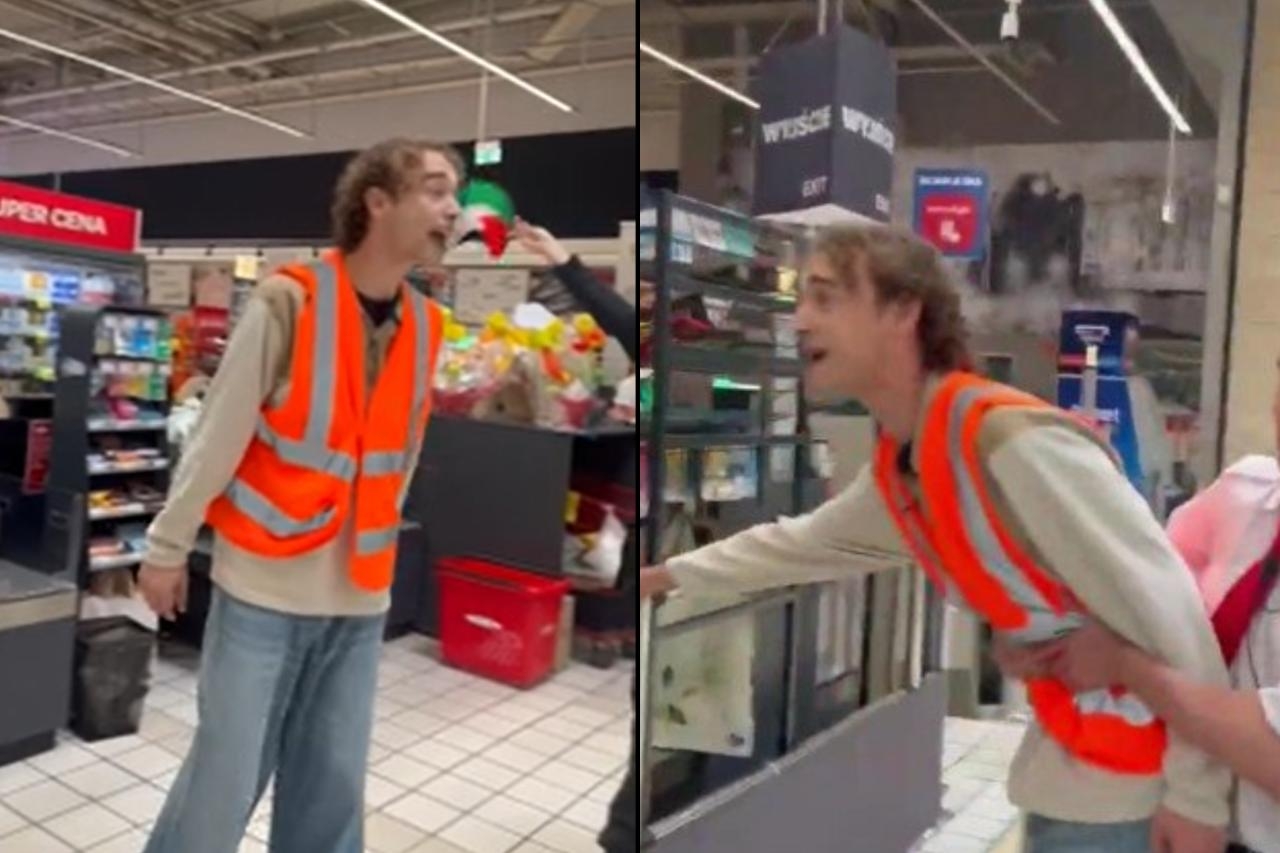 bojkot w Carrefourze na Pradze-Północ | fot. Ostatnie Pokolenie / Facebook