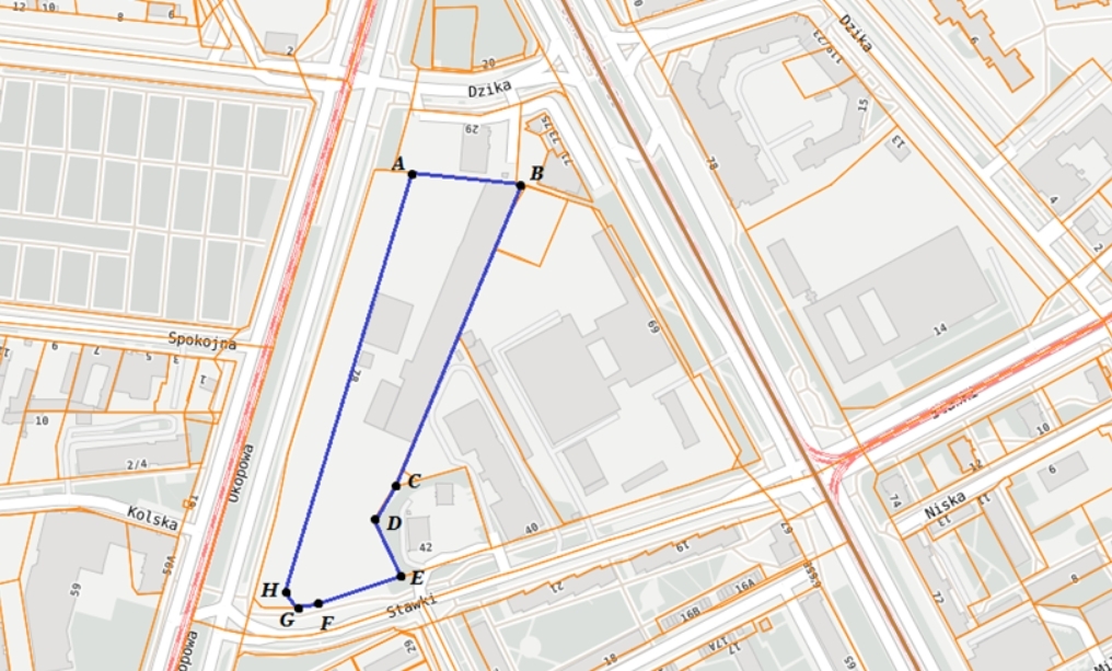 Działka przy Okopowej, którą miasto chce sprzedać | fot. UM Warszawa