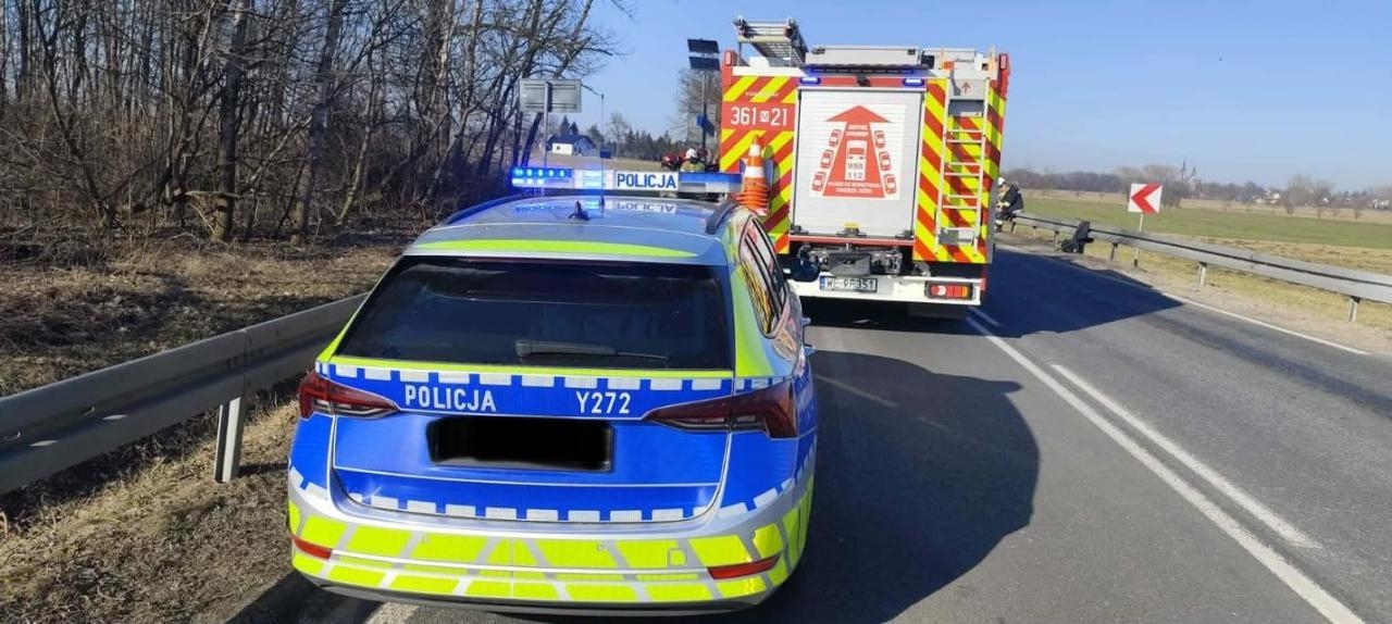 wypadek w miejscowości Bielsk | fot. Policja Płock