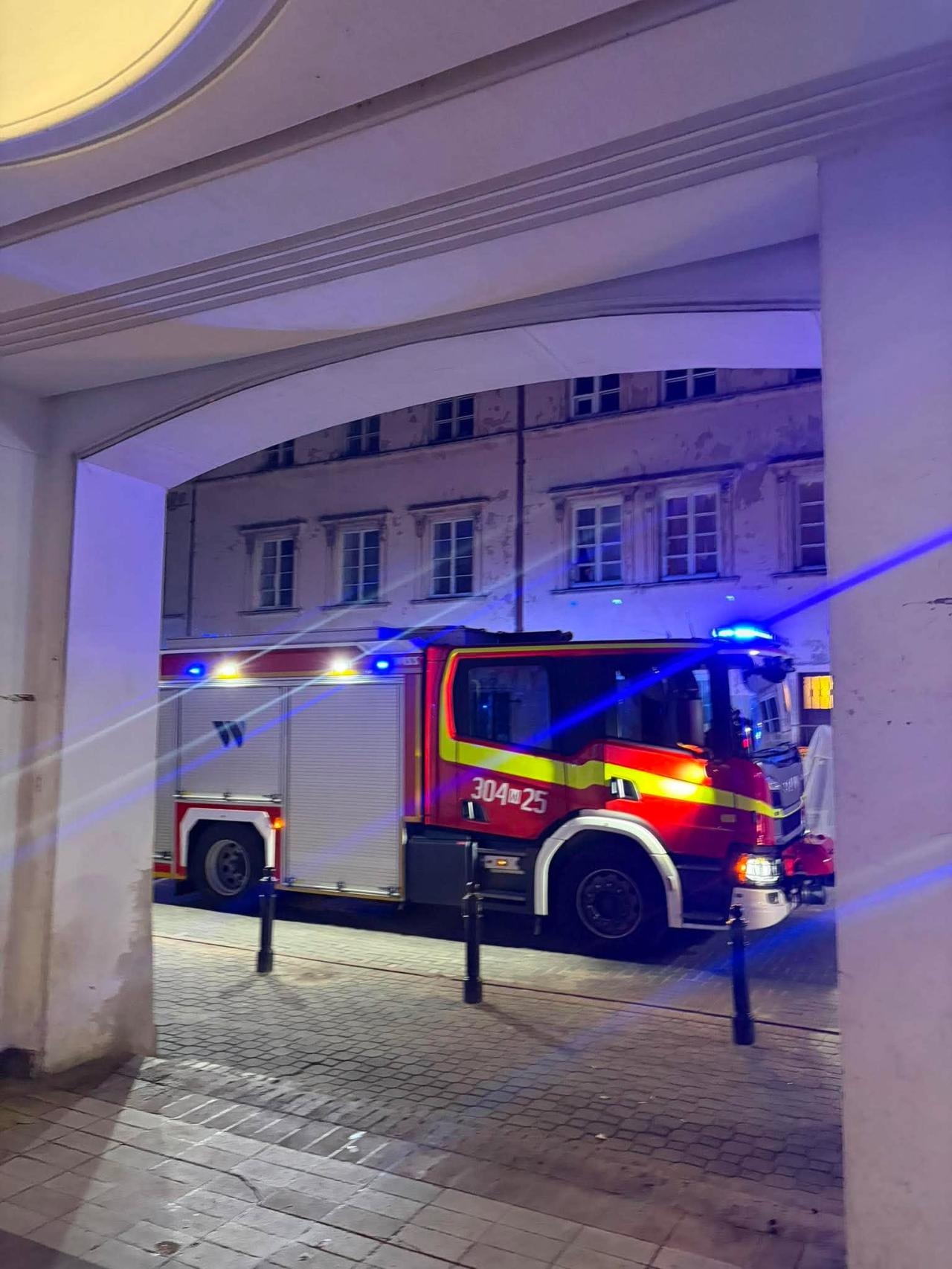strażacy na Mariensztacie | fot. Bartosz Pańczyk