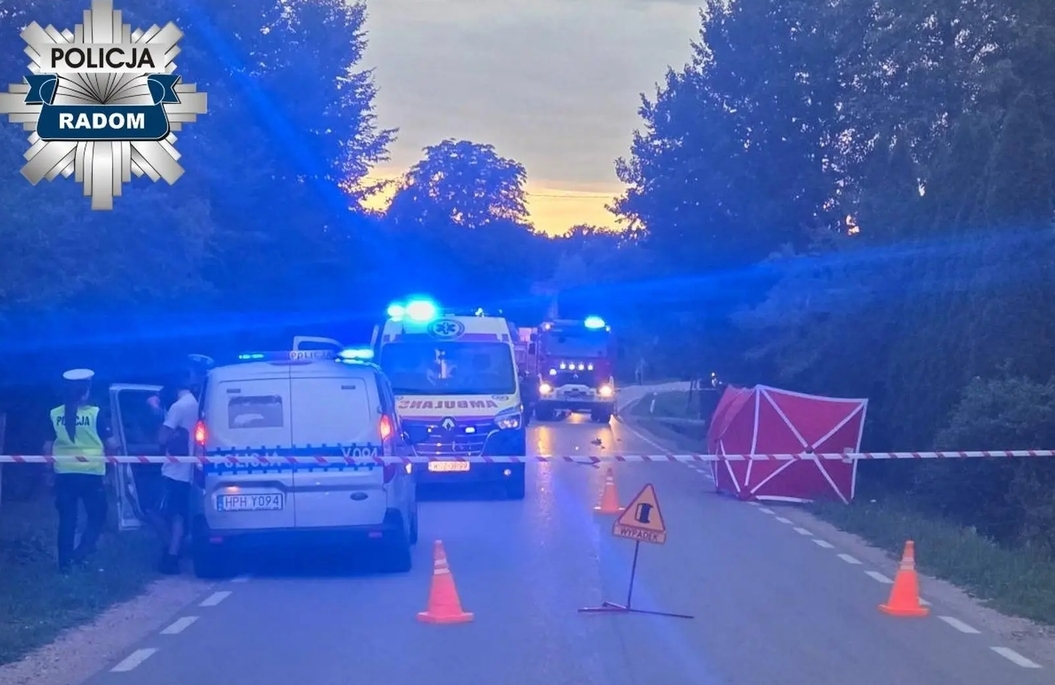 zdj. z miejsca wypadku | fot. KMP Radom